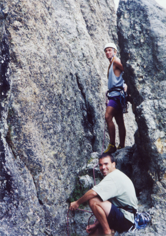 Me Belaying In My Black Hills Climbing Days